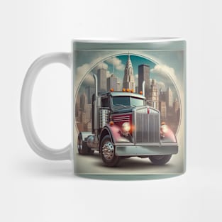 Semi Truck in 1930s Chicago Mug